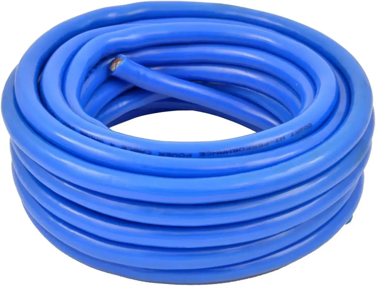 Alt view image 4 of 5 - 4 Gauge 50 Feet Total Blue and Black High-Performance Amplifier Power/Ground Cable (Blue/Black)