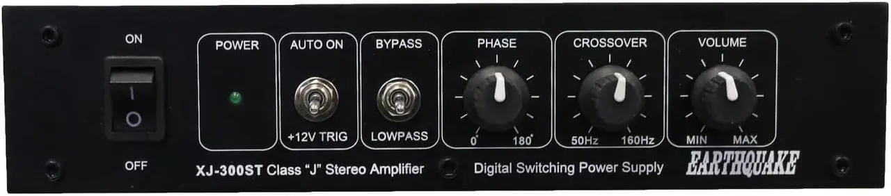 Alt view image 6 of 7 - Earthquake Sound XJ-300ST Compact 320W RMS 8 Ohms Class J Stereo amplifier
