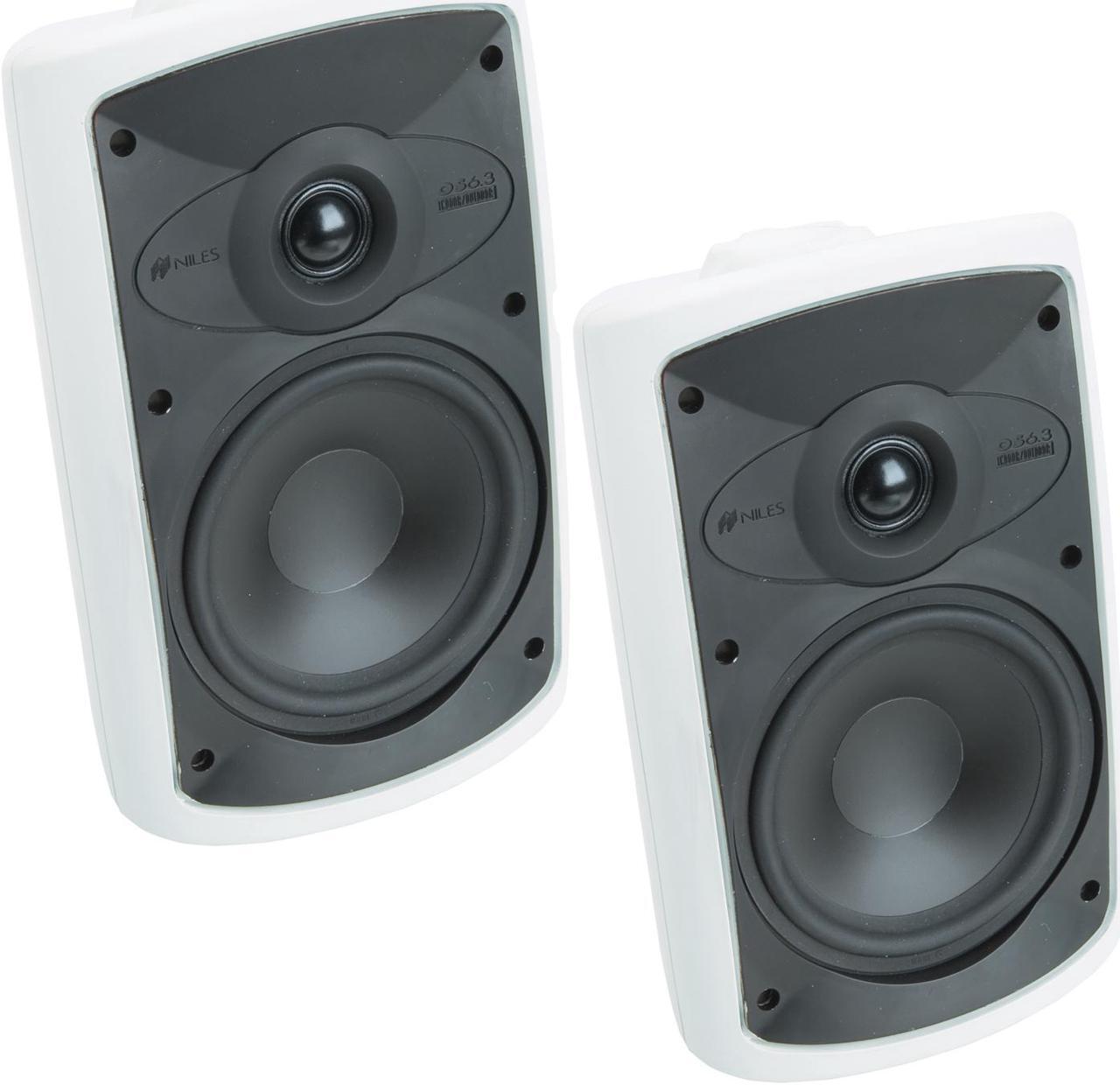 Alt view image 2 of 8 - Niles OS6.3 White (Pr.) 6 Inch 2-Way High Performance Indoor Outdoor Speakers