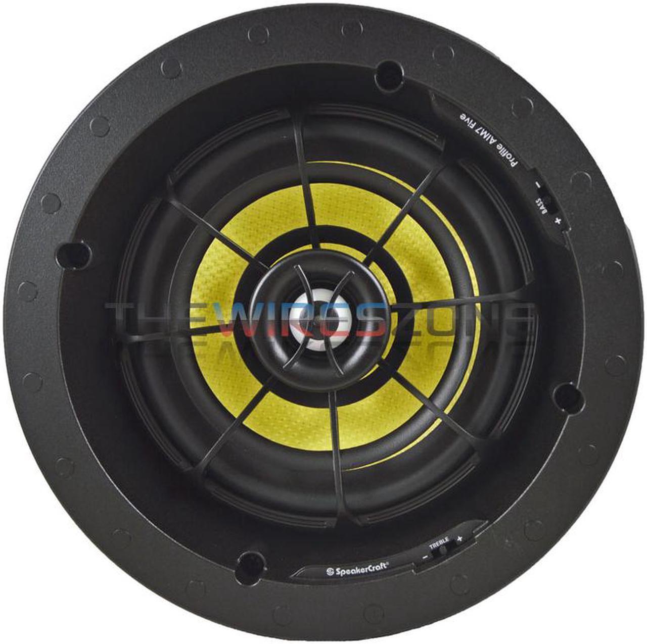 Alt view image 7 of 11 - SpeakerCraft Profile AIM7 Five In-Ceiling Speaker with Aimable Woofer - Each (Black)