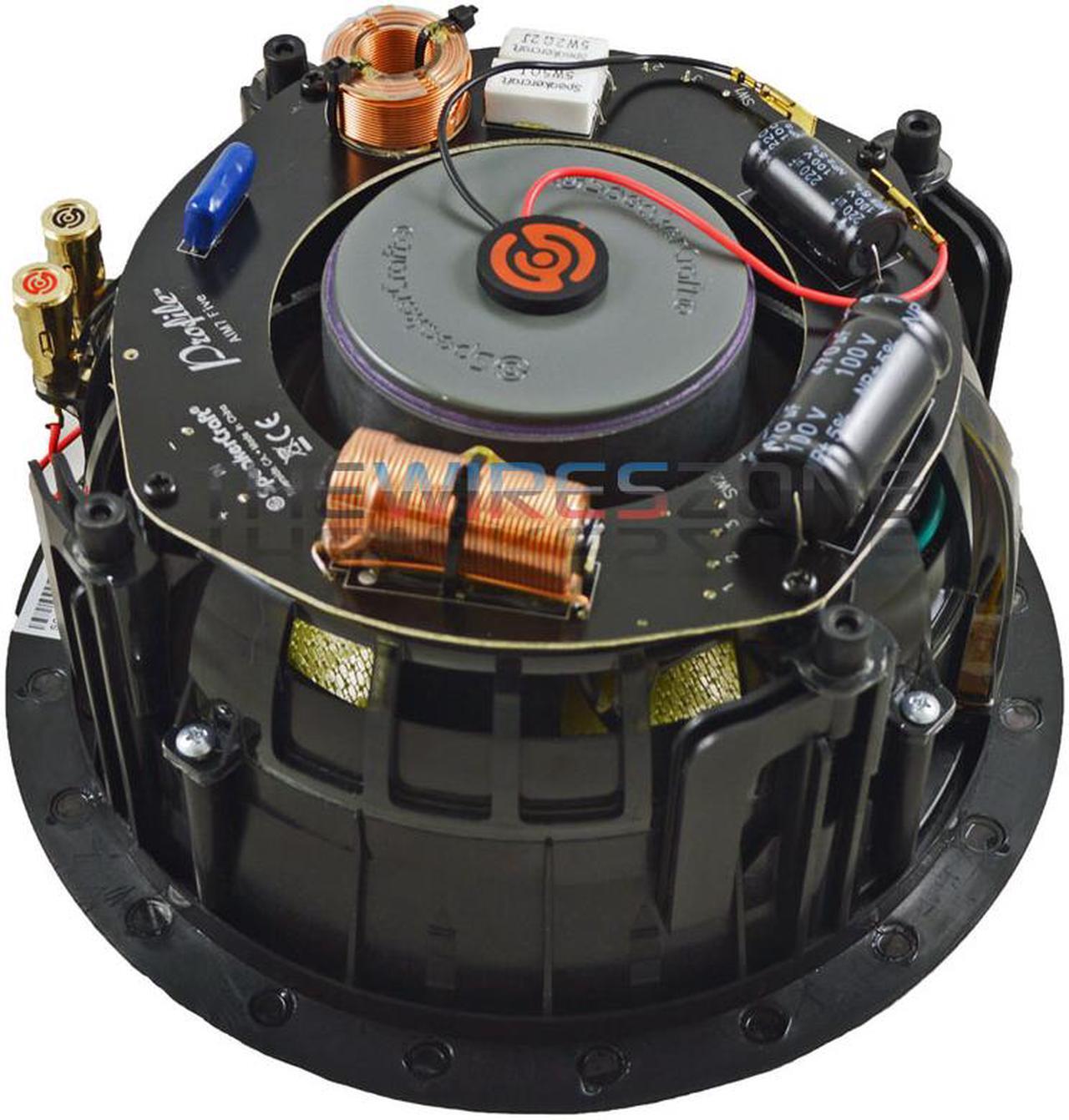 Alt view image 8 of 11 - SpeakerCraft Profile AIM7 Five In-Ceiling Speaker with Aimable Woofer - Each (Black)