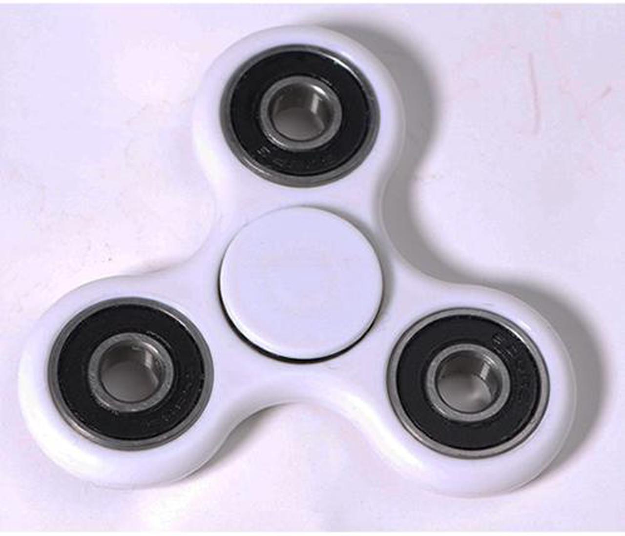 Main image of White Hand Spinner Fidget Toy EDC ADHD Ultra Durable High Speed Ceramic Bearing