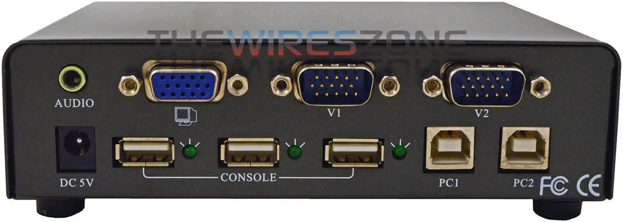 Alt view image 2 of 7 - ConnectGear UG102 2-Port Audio KVM Switch