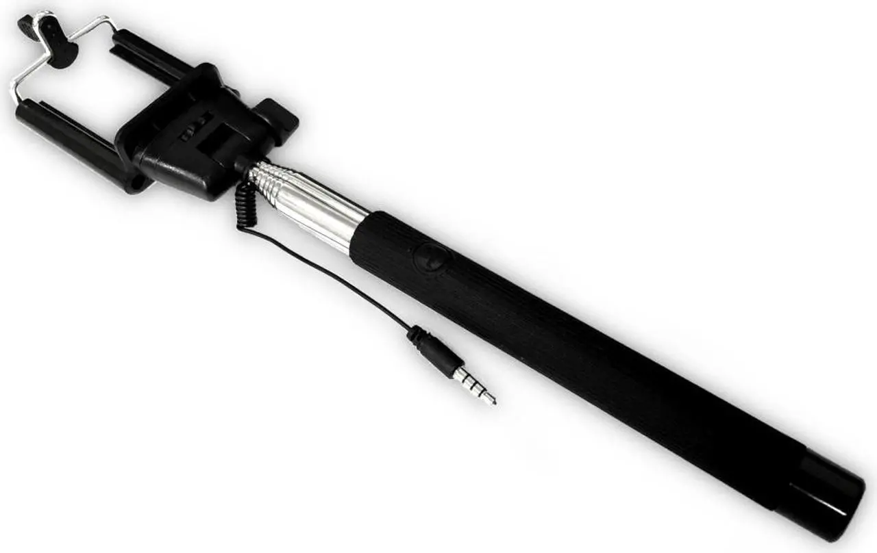 Alt view image 3 of 3 - Vivitar Infinite Selfie Wand with Built-In Shutter Release iOs Android Smartphones Compatible (Black)