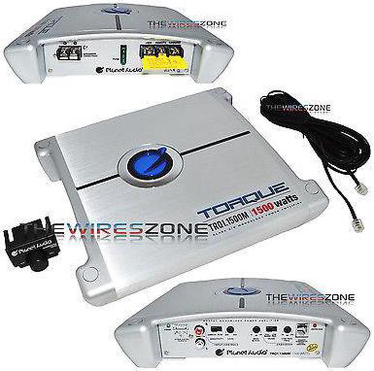 Alt view image 9 of 16 - Planet Audio TRQ1.1500M Torque Series Class AB Monoblock 1500 Watt Car Amplifier