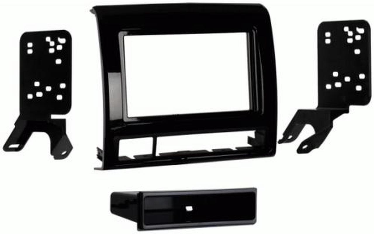 Alt view image 3 of 5 - Metra 99-8235CHG High Gloss Single DIN Stereo Dash Kit for 2012-up Toyota Tacoma