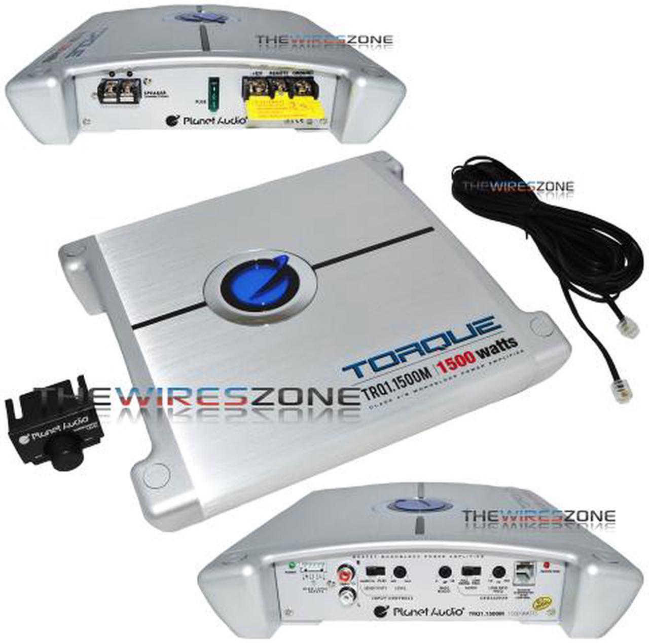 Alt view image 16 of 16 - Planet Audio TRQ1.1500M Torque Series Class AB Monoblock 1500 Watt Car Amplifier