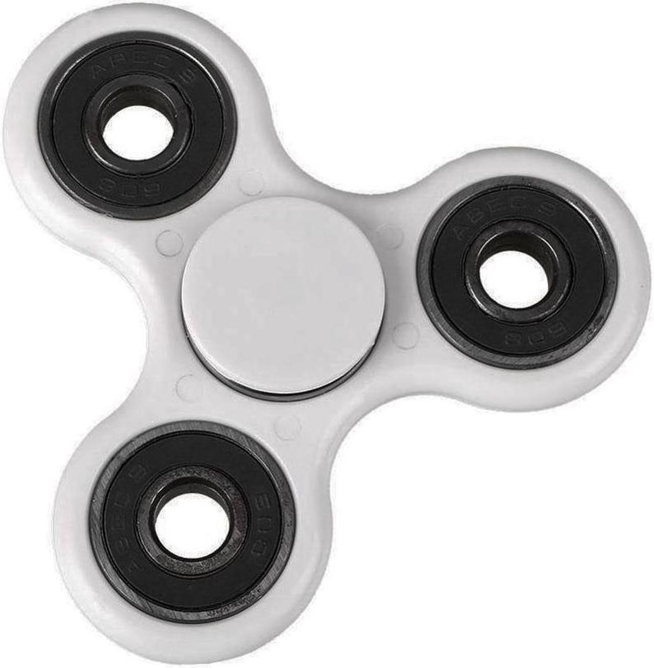 Alt view image 3 of 5 - White Hand Spinner Fidget Toy EDC ADHD Ultra Durable High Speed Ceramic Bearing