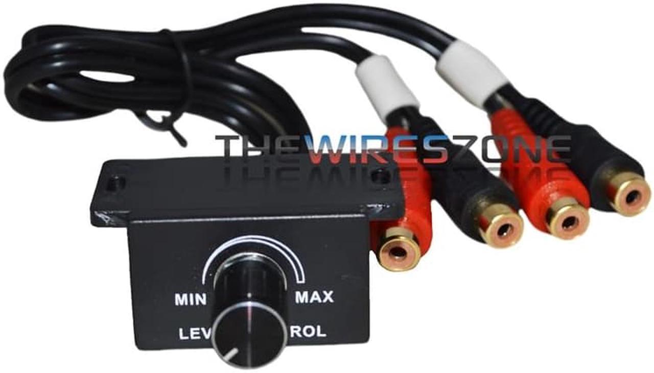 Alt view image 2 of 5 - Universal Car Bass Amplifier Remote Level Control Knob Stereo RCA Input & Output