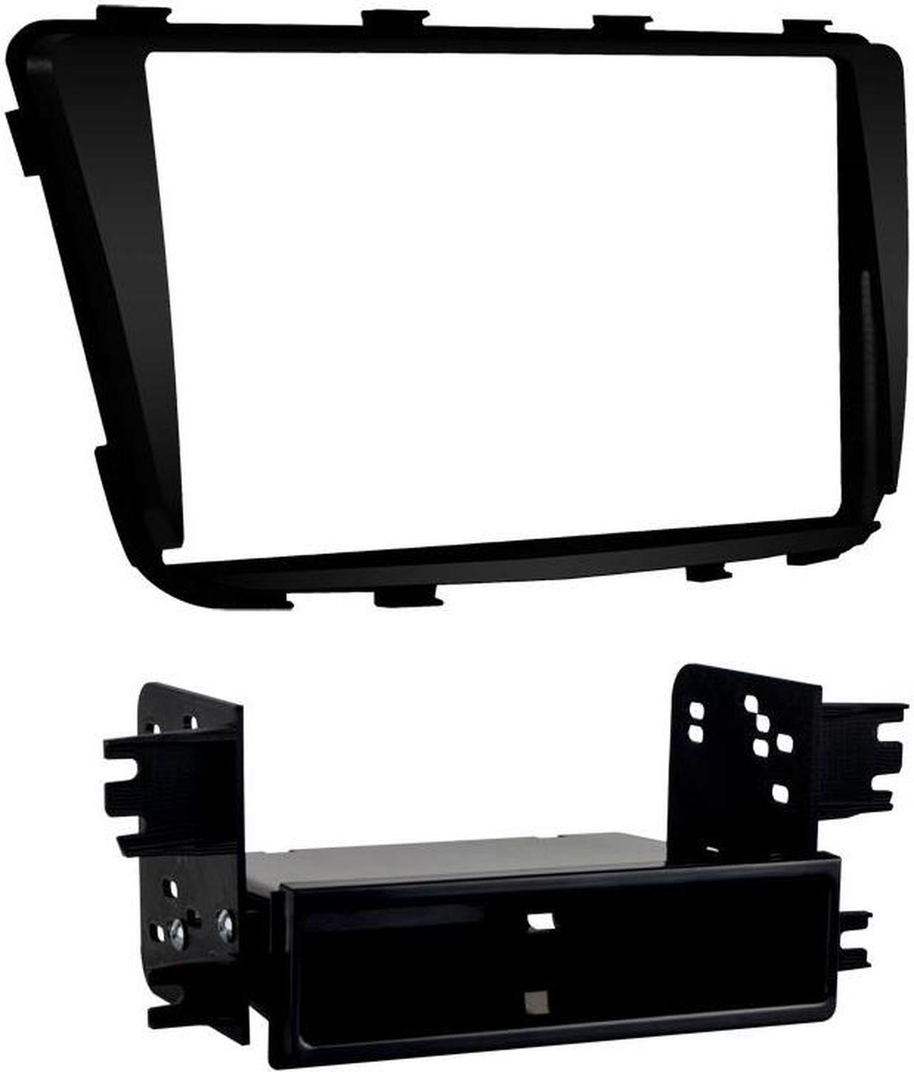 Alt view image 7 of 12 - Metra 99-7347B Black Single/Double DIN Stereo Dash Kit for 12-up Hyundai Accent