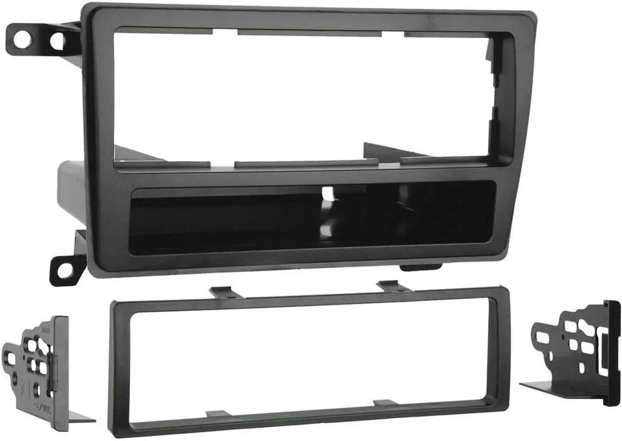 Alt view image 4 of 8 - Metra 99-7403 Single DIN Installation Kit with Pocket for 2003 Nissan Pathfinder (Black)