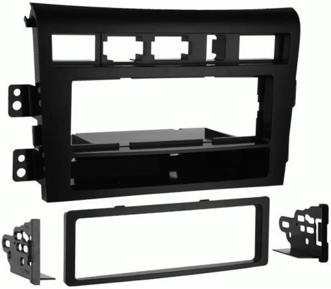 Alt view image 2 of 3 - Metra 99-7331 Single DIN Installation Kit for 2007 Kia Amanti Vehicles (Black)