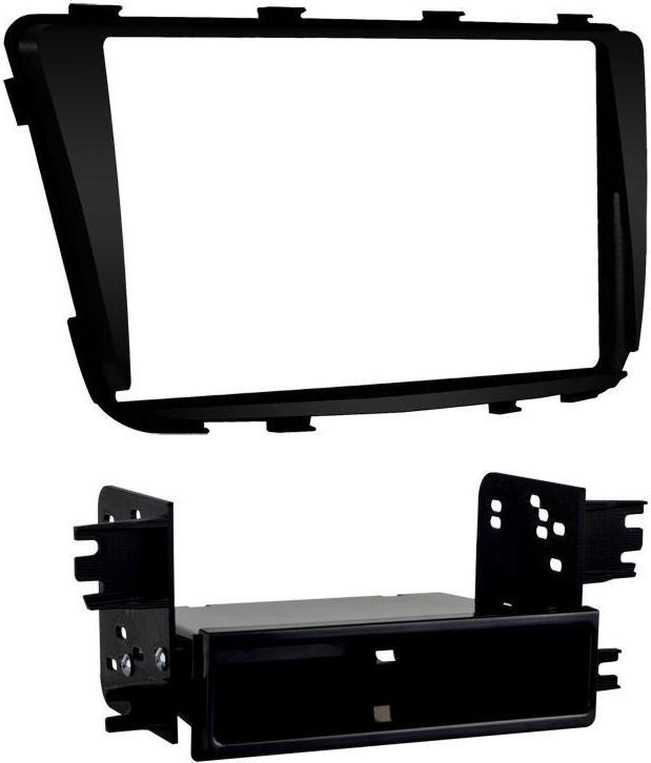 Alt view image 10 of 12 - Metra 99-7347B Black Single/Double DIN Stereo Dash Kit for 12-up Hyundai Accent