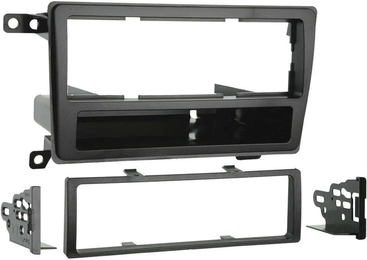 Alt view image 7 of 8 - Metra 99-7403 Single DIN Installation Kit with Pocket for 2003 Nissan Pathfinder (Black)