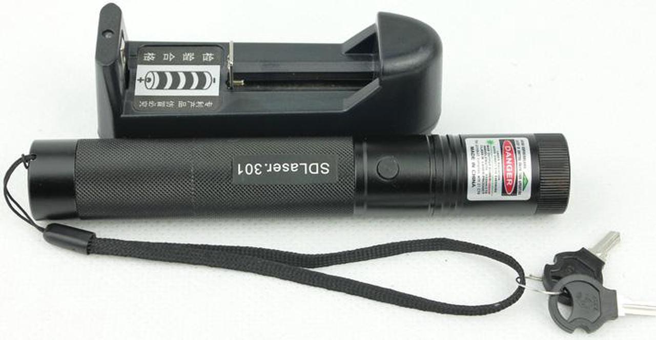 Main image of Laser 301 High Power 200mW 532nm Laser Pointer Flashlight Green Laser Light Pen