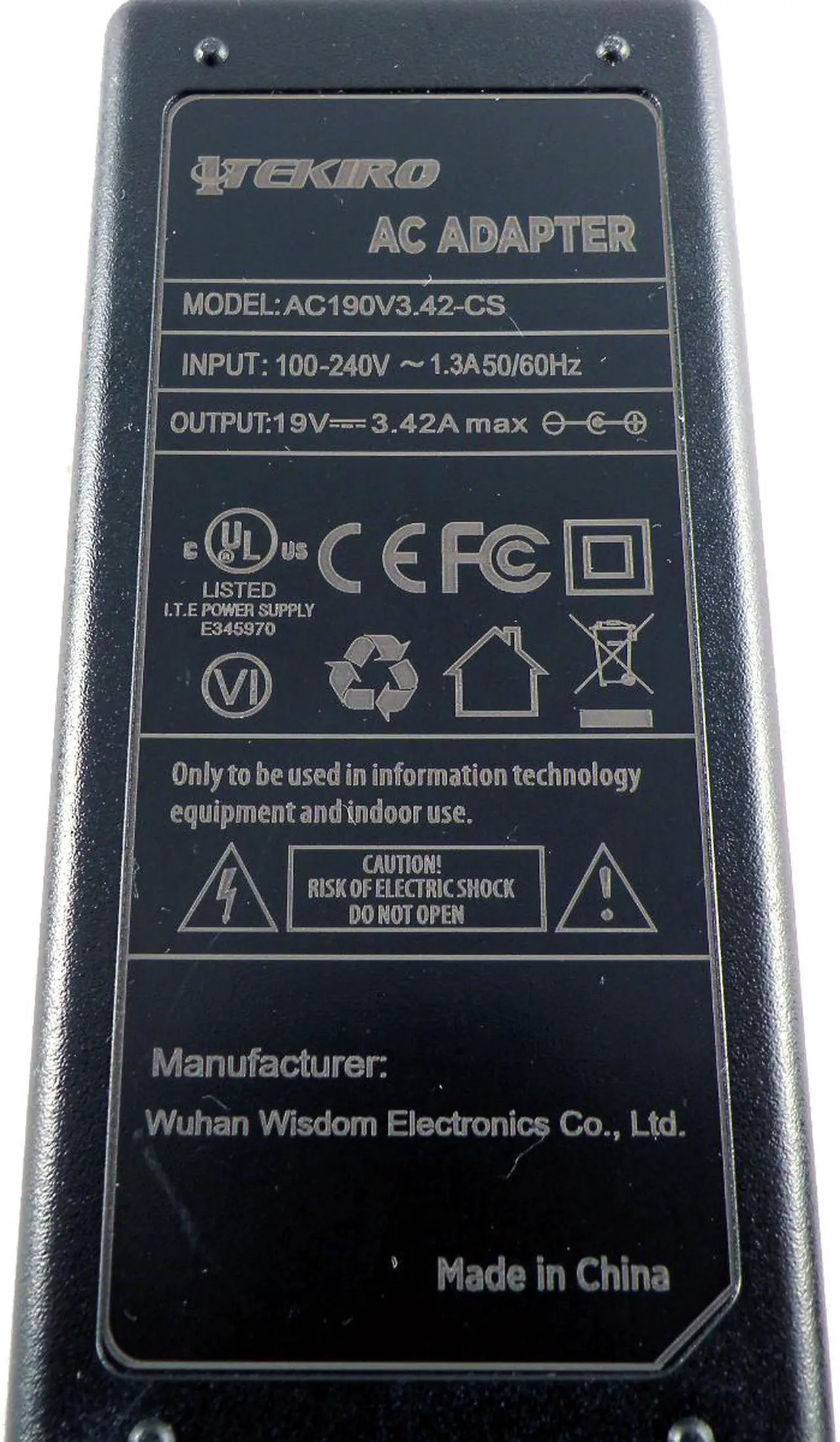 Alt view image 2 of 4 - iTEKIRO 65W AC Adapter Charger for Acer NX.GTSAA.003, NX.GTSAA.005, NX.GTSAA.006, NX.H1CAA.001, NX.MLDAA.009, NX.MLDAA.011, NX.MVGAA.002, NX.MVGAA.004