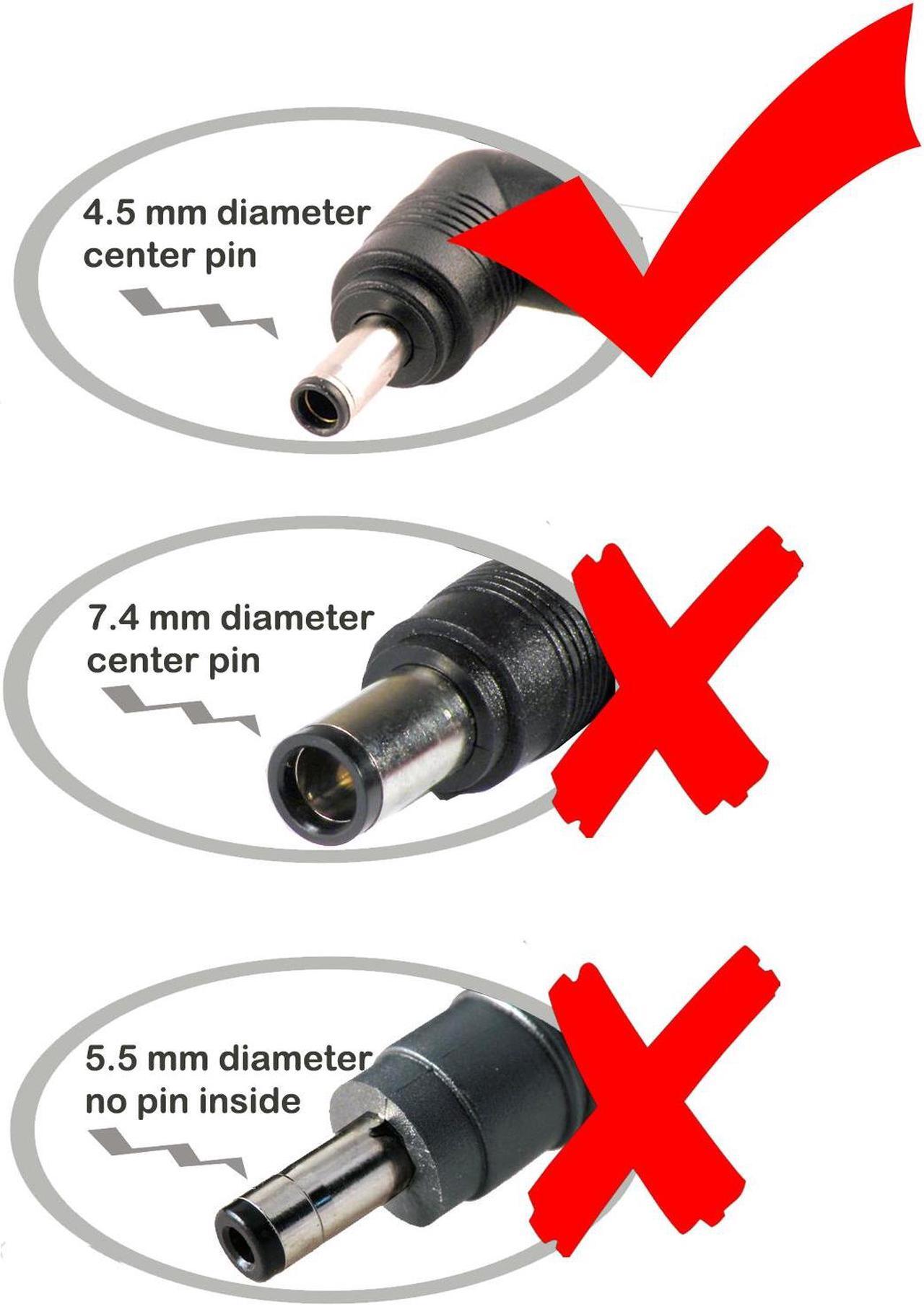 Alt view image 3 of 6 - 65W AC Adapter for MSI Modern 14 B11M B11MO B11MOL B11MOU B11ML B11MU B4MW B5M C11M C12M C12MO C13M C7M, Modern 15 A11M A11ML A11MU A11SB A5M B11M B12M B12MO B13M B7M, Summit B14 B15 A11M A11MOT A11MT