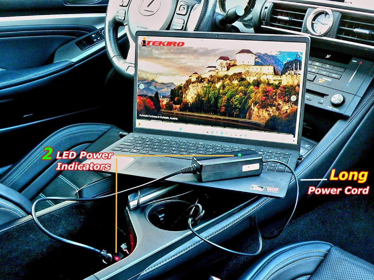 Alt view image 4 of 7 - iTEKIRO 65W Car Charger for HP 14-ca051wm 14-ca052wm 14-ca137nr 14-ca091wm 14-ca092wm 14-da0012dx 14-da0021nr 14-db0020nr 14-db0025nr 14-db0030nr 14-db0031nr 14-db0040nr 14-db0050nr 14-db0070nr