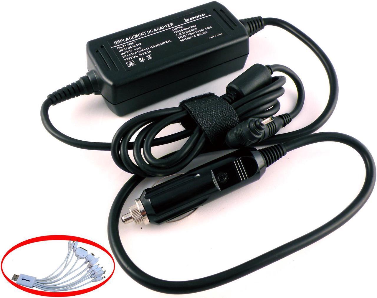 Main image of iTEKIRO Car Charger for Lenovo Miix 10, Miix 2 10, Miix2 10 Tablets; Lenovo 36200380,888015461, ADP-18FW AA + iTEKIRO 10-in-1 USB Charging Cable