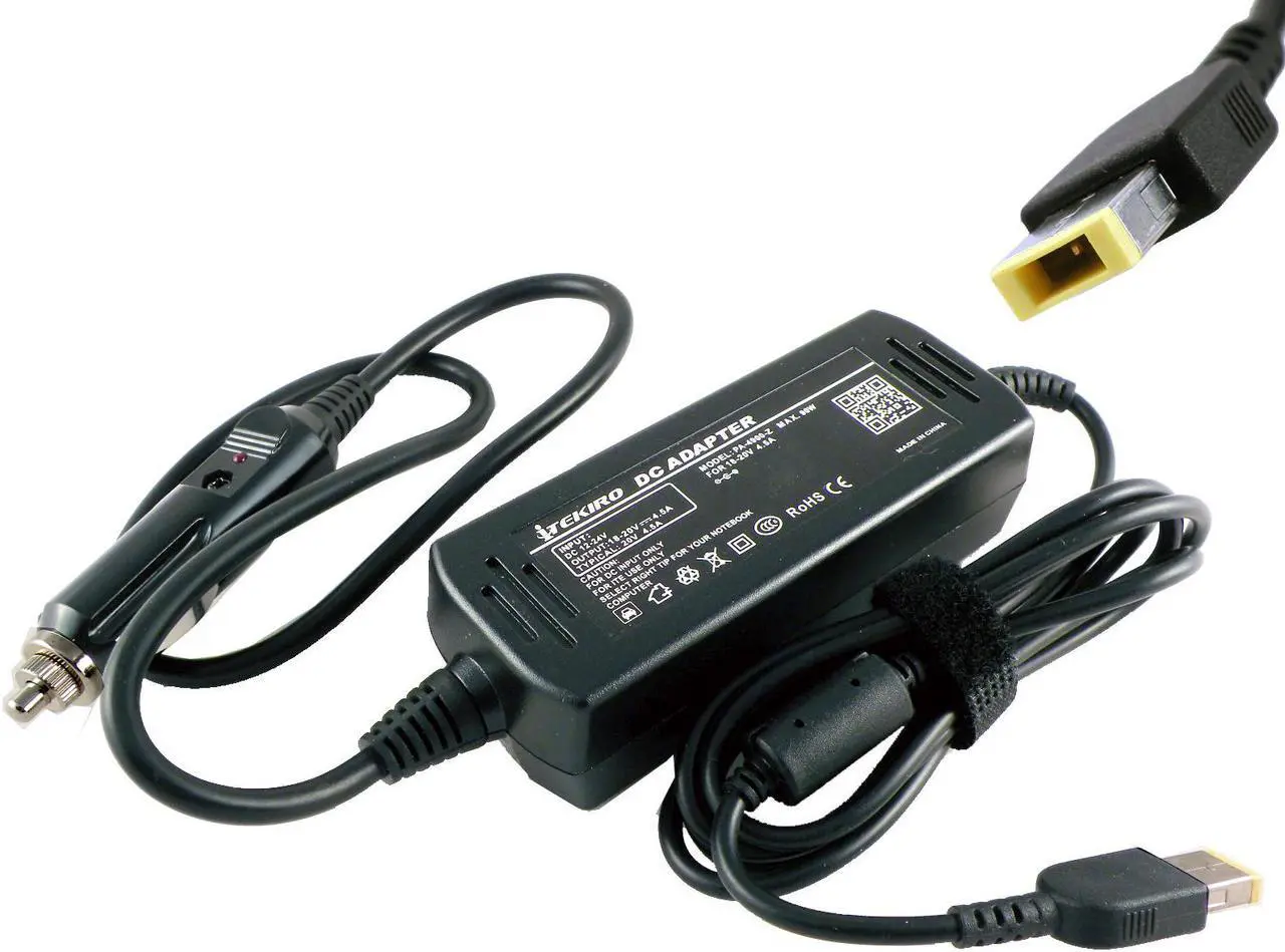 Alt view image 2 of 5 - iTEKIRO 90W Car Charger for Lenovo Ideapad 700 17.3", Ideapad 700-17ISK 80RV, 80RV002NUS 80RV002UUS 80RV002VUS 80RV002WUS 80RV006RUS 80RV006TUS; Ideapad 500 80NT007PUS; ThinkPad L470, T470, T560, X270