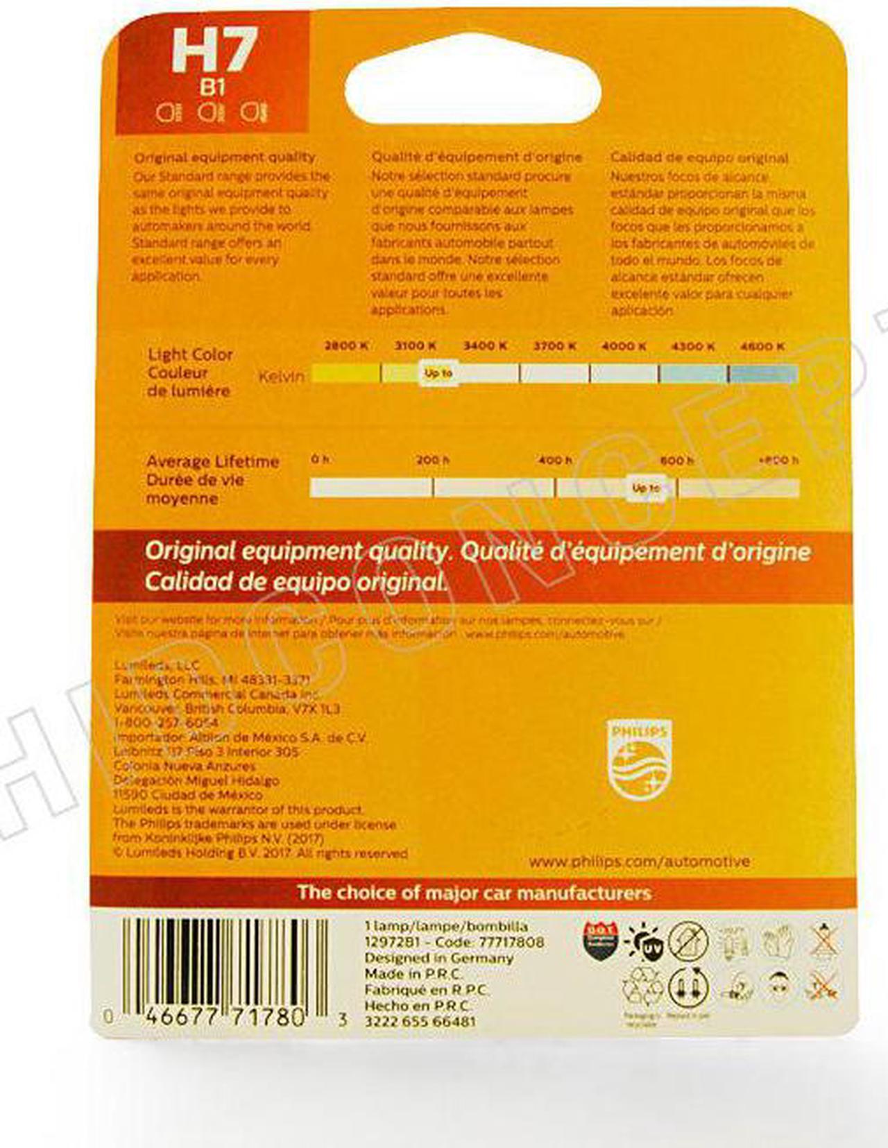 Alt view image 4 of 5 - Philips H7 Standard Headlight Bulb, Pack of 1