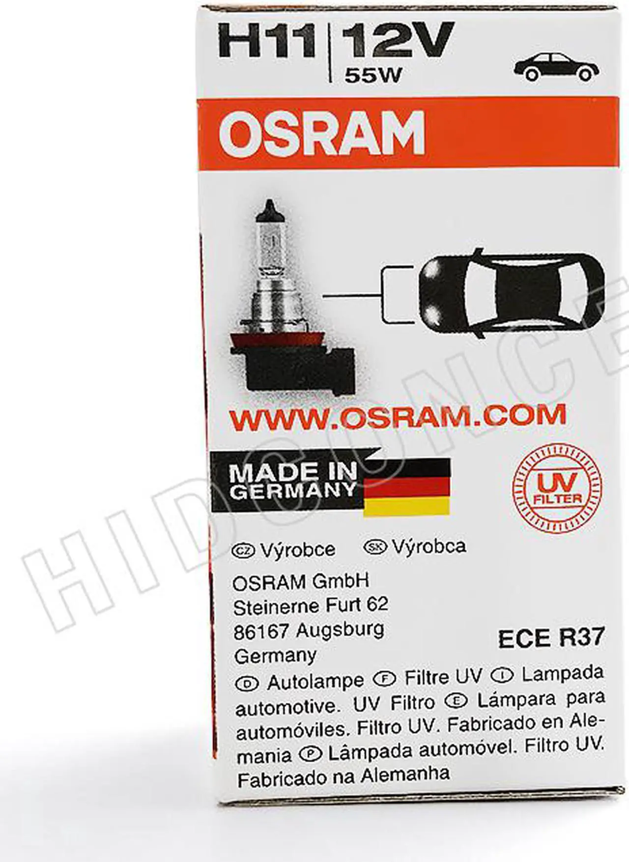 Alt view image 2 of 5 - Osram H11 Original Standard OEM 64211L Bulb (Pack of 1)