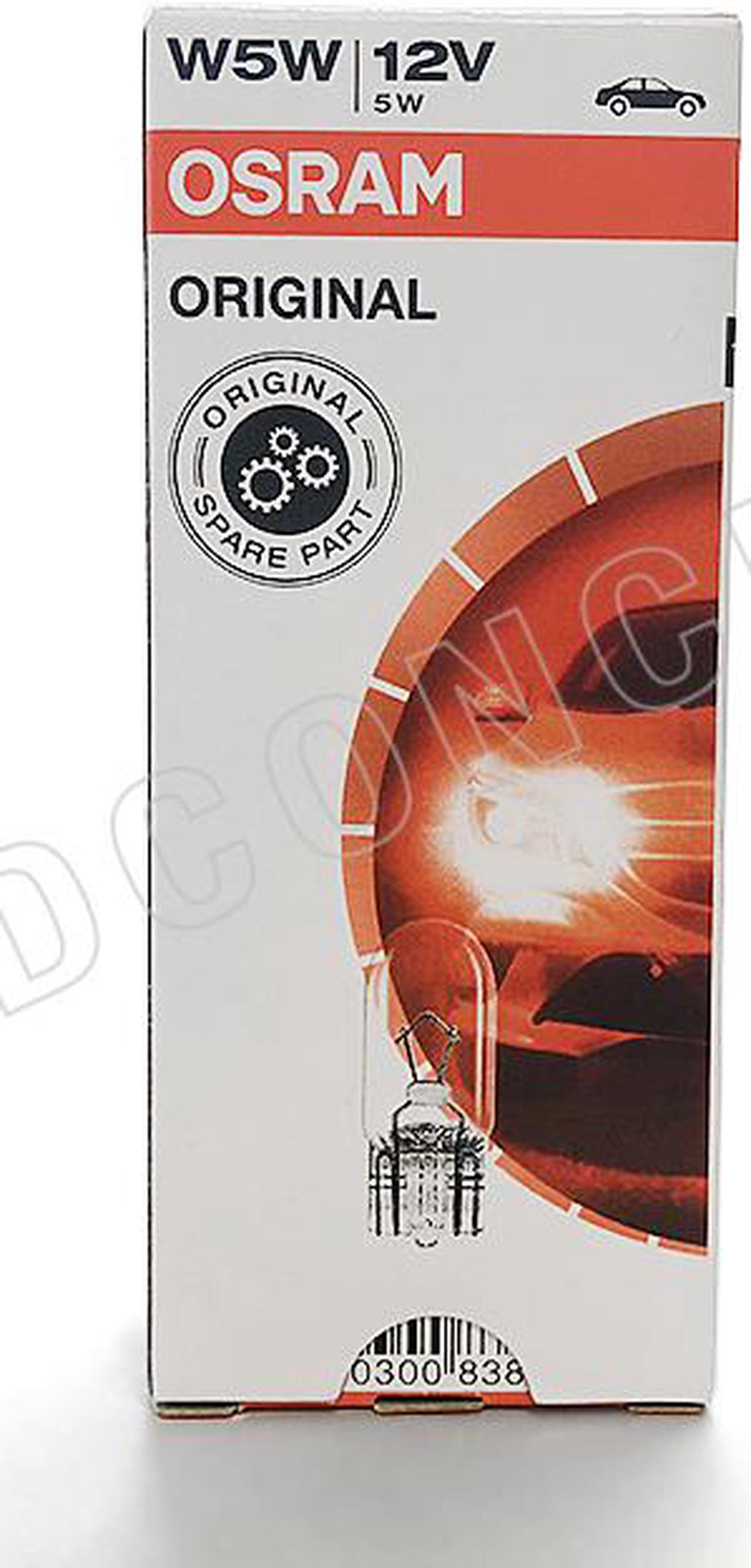Alt view image 2 of 12 - T10 - Osram Cost-Effective Original Spare Parts W5W 2825 (Pack of 10)