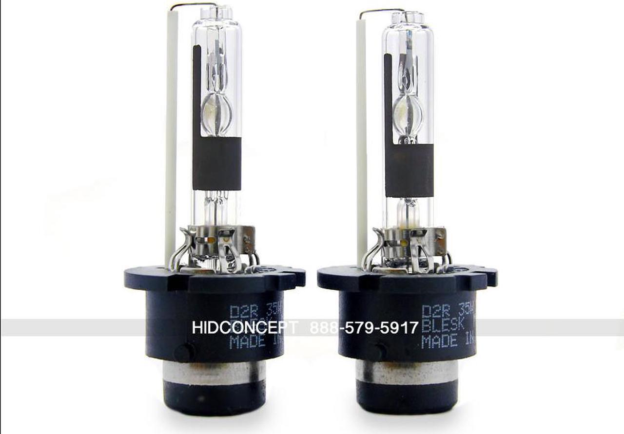 Alt view image 3 of 4 - BLESK 6000K D2R HID Xenon Bulbs Pair 35W Crystal White OEM Replacement 6K D2C