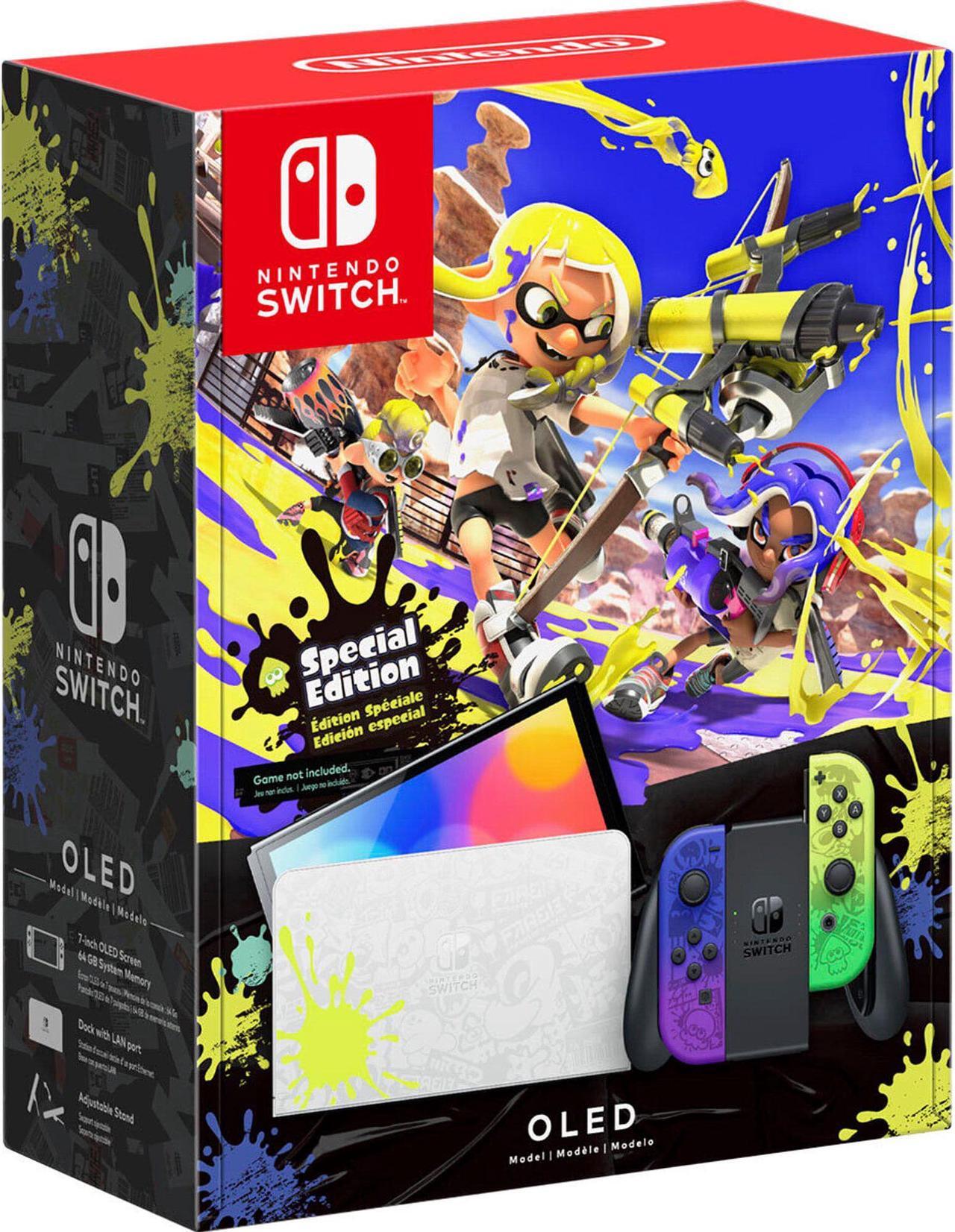 Alt view image 2 of 3 - Nintendo Switch OLED Model Splatoon 3 Special Edition Game Included