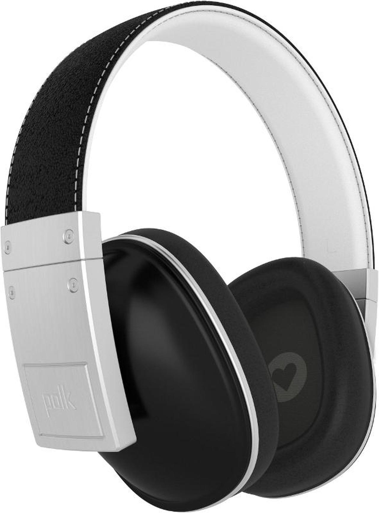 Polk Audio Buckle Over-Ear Headphones with 3-Button Apple Control and Mic (Black)