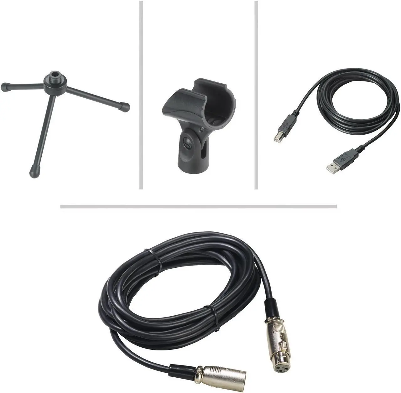 Alt view image 4 of 20 - Audio-Technica AT2005USB Cardioid Dynamic USB/XLR Microphone