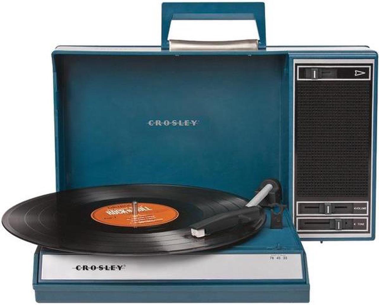 Alt view image 5 of 17 - Crosley Radio Spinnerette Portable USB Turntable, Blue - CR6016A-BL