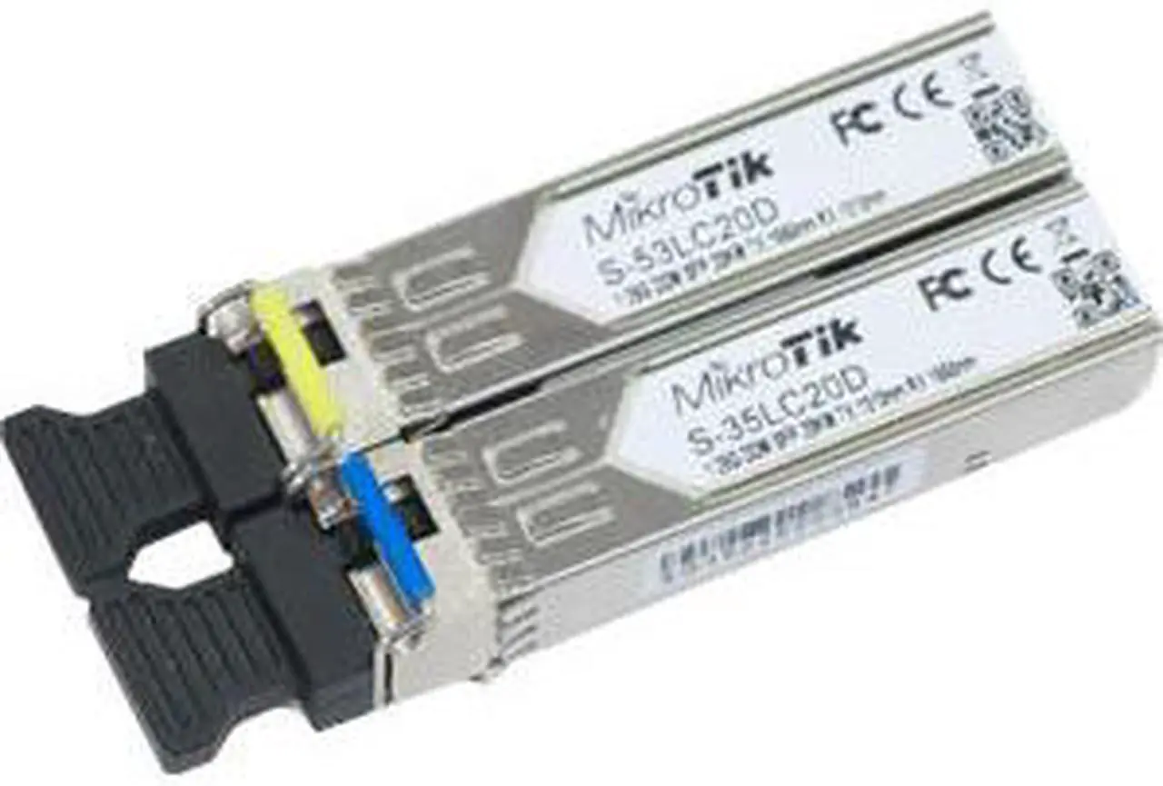 Main image of Mikrotik S-3553LC20D SFP Transceiver Pair 1.25G 20km with LC Connector