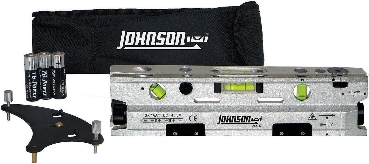 Alt view image 2 of 2 - Johnson Level & Tool  40-6184 Three-Beam Magnetic Torpedo Laser Level