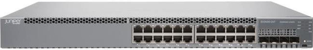 Juniper Networks - EX3400-24T-DC - Juniper EX3400-24T-DC Layer 3 Switch - 24 Network, 4 Stack, 2 Stack - Manageable -