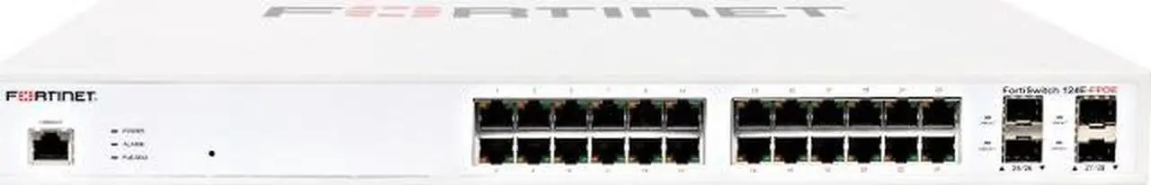 Alt view image 2 of 13 - Fortinet FortiSwitch 124E-FPOE 24 Port Layer 2 Gigabit Ethernet Switch - FS-124E-FPOE