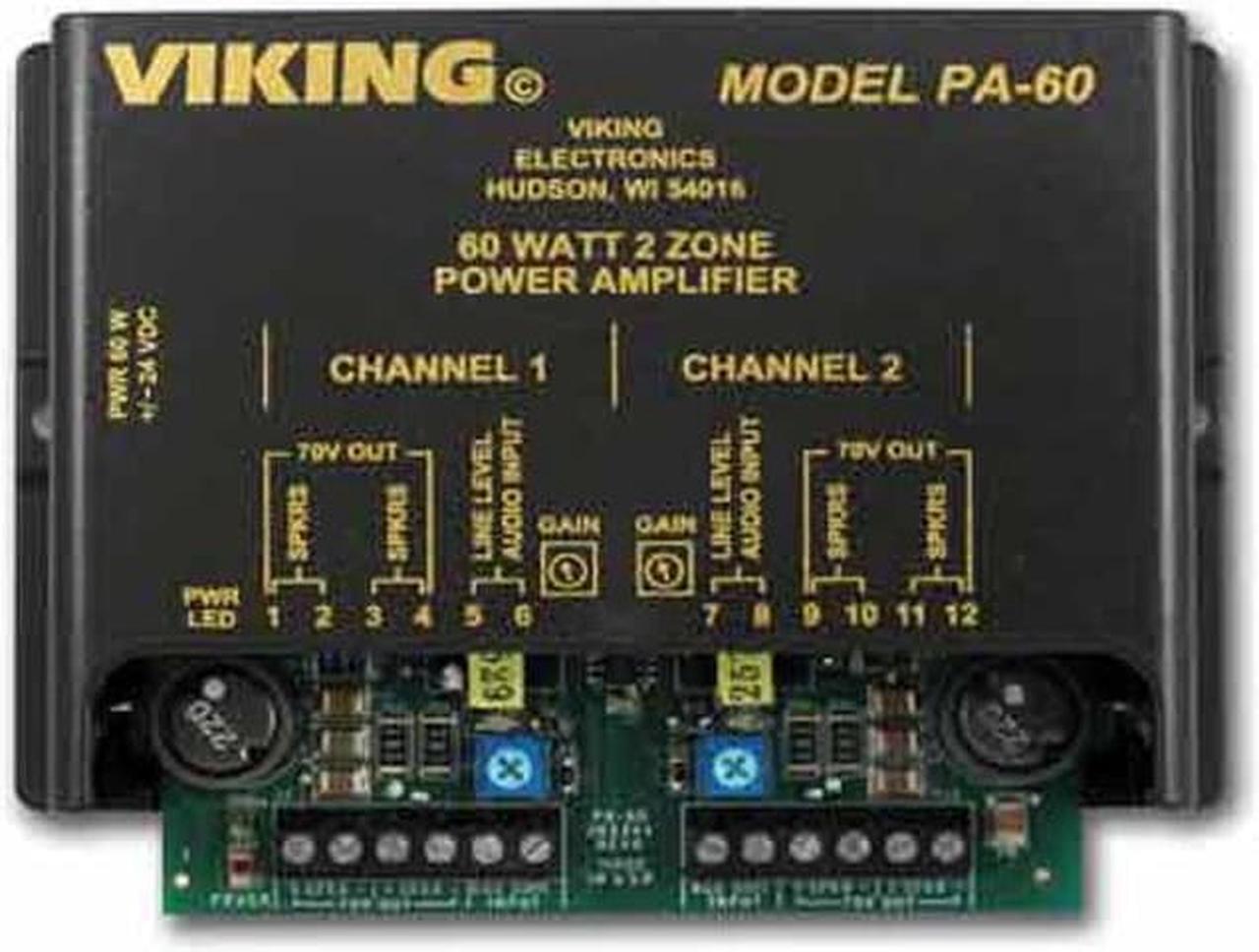 Alt view image 3 of 5 - Viking Electronics - PA-60 - Viking Electronics PA-60 60 watt power amp