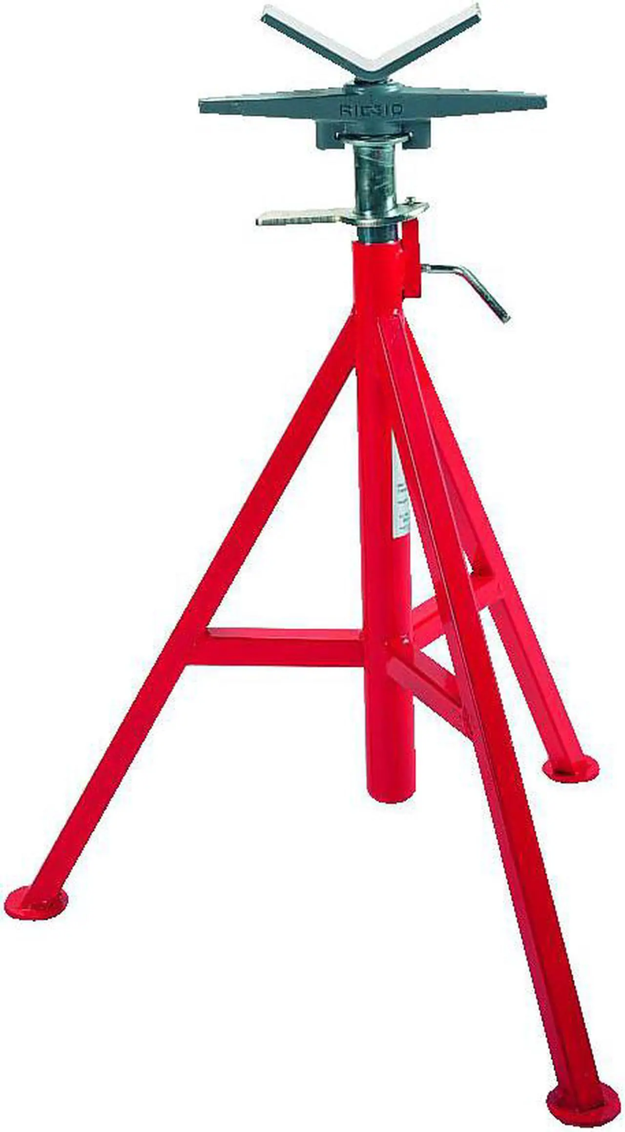 Alt view image 9 of 16 - Ridgid 56662 52 in. V-Head High Pipe Stand