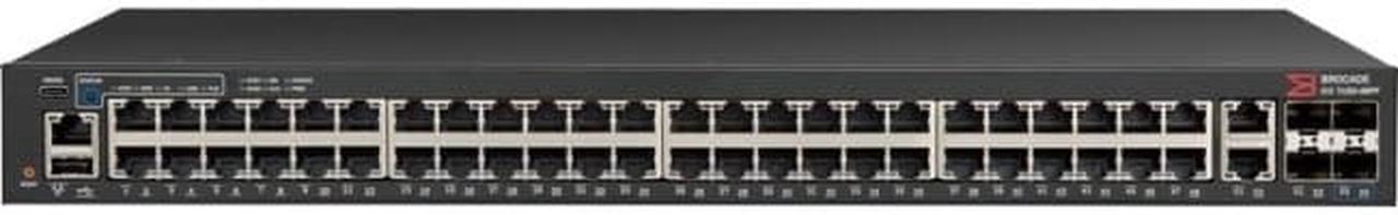 Brocade Communications - ICX7150-48P-4X10GR - Ruckus ICX 7150-48P - Switch - L3 - managed - 48 x 10/100/1000 (PoE+) + 2