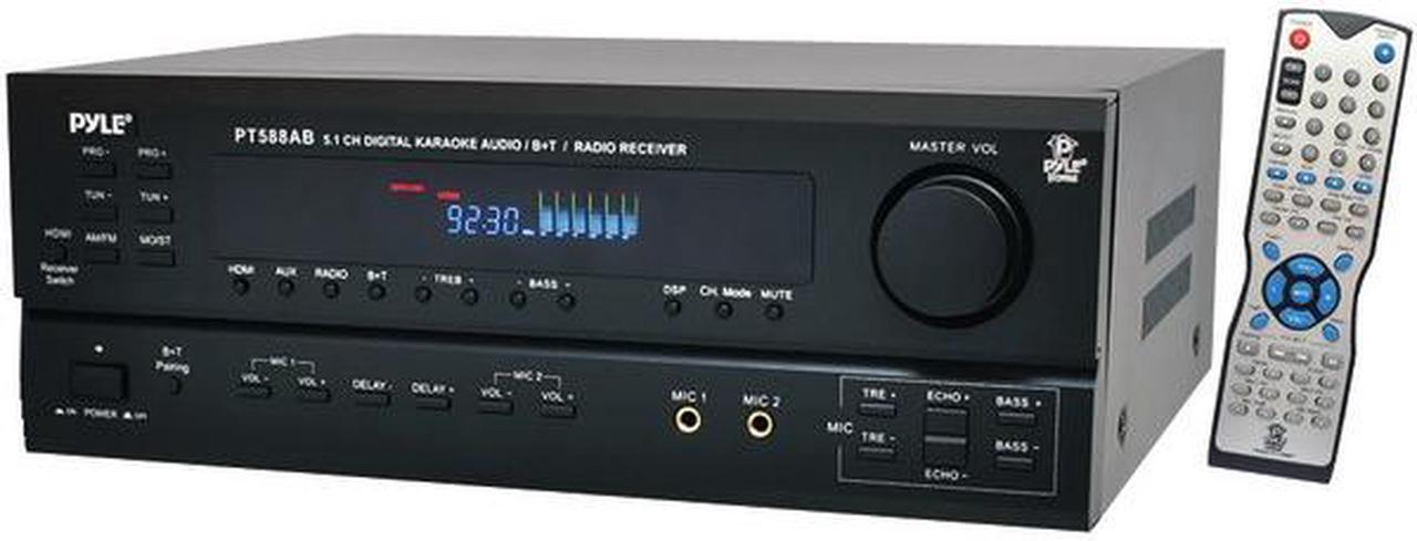 Alt view image 7 of 11 - New Pyle Pt588ab 5.1 Ch Home Theater Am Fm Receiver & Amplifier W/ Bluetooth
