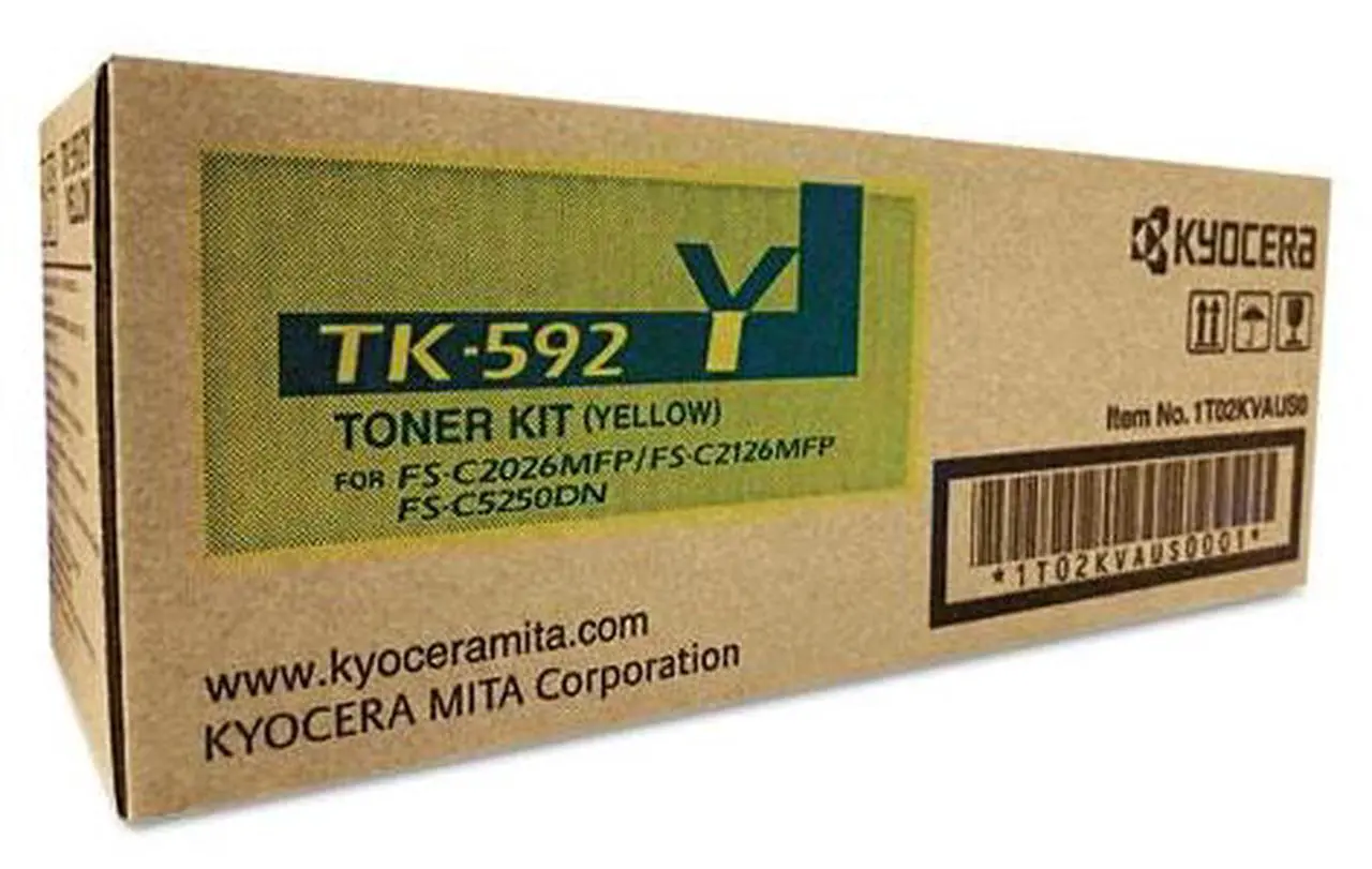 Alt view image 8 of 20 - Kyocera Copystar TK592Y Yellow Toner Yellow
