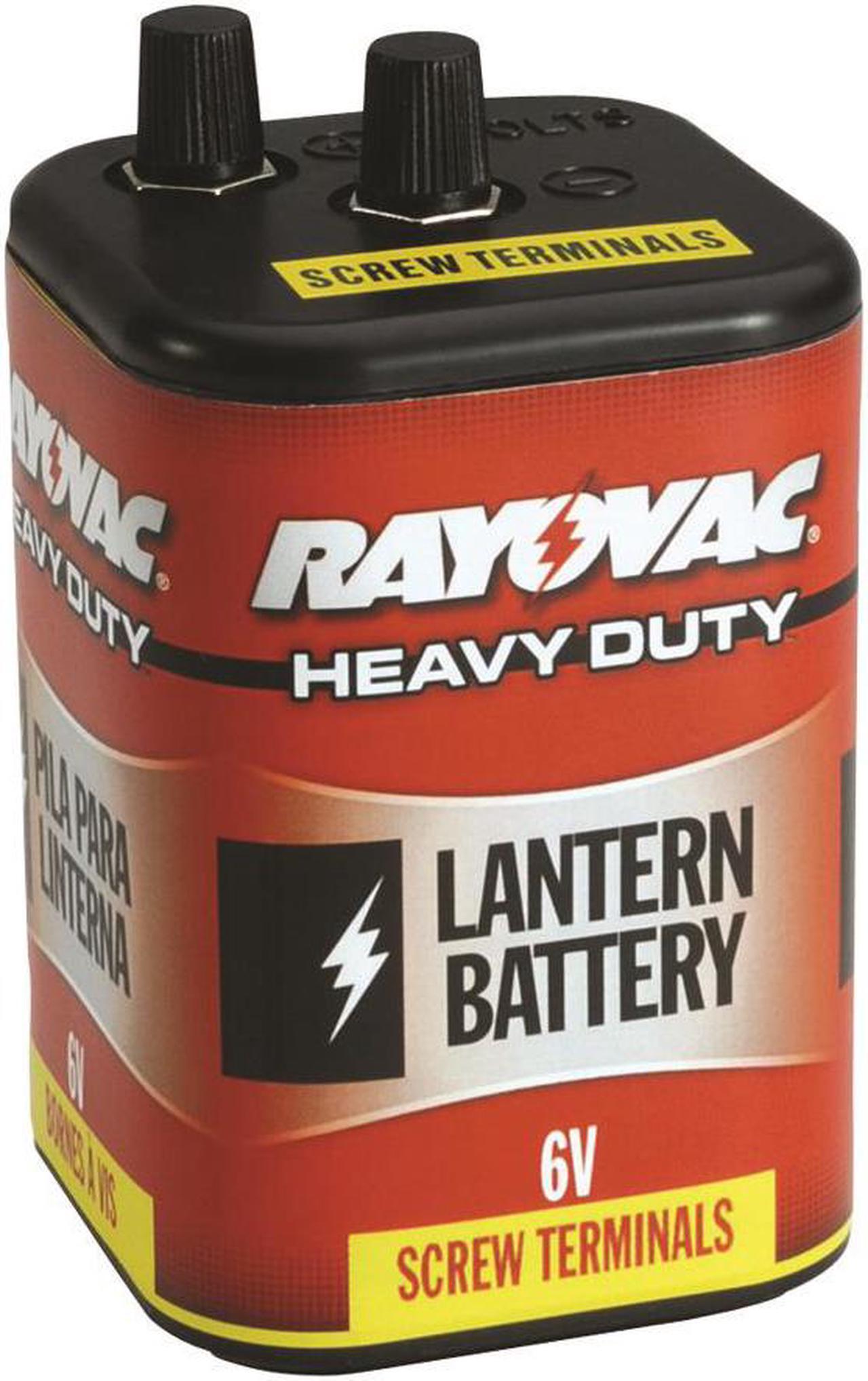 Alt view image 2 of 5 - Heavy Duty Lantern Battery, 6 Volt Screw Terminals Rayovac Handheld Flashlights