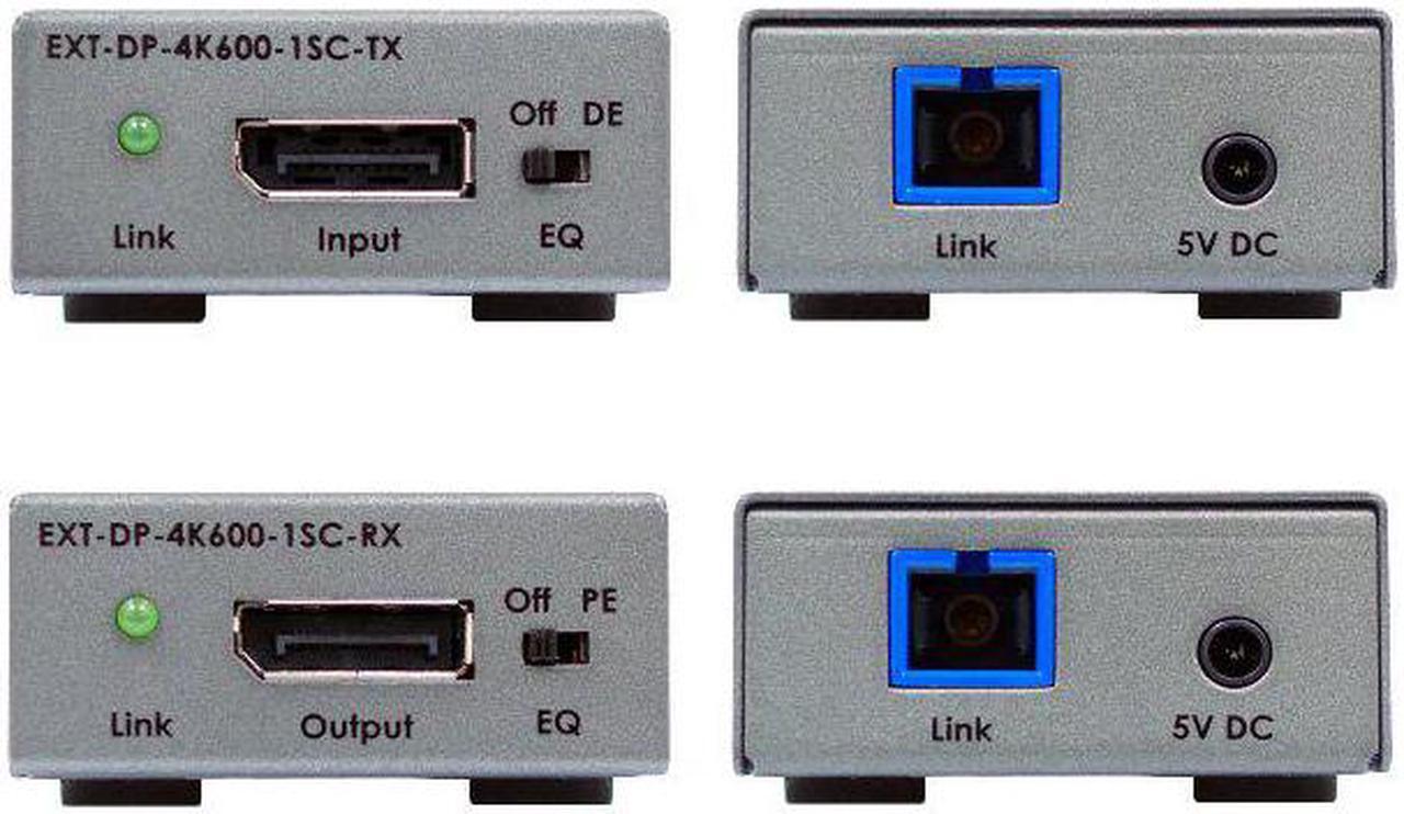 Main image of Gefen 4K 600 MHz DisplayPort Extender over one SC-terminated fiber optic cable (EXT-DP-4K600-1SC)