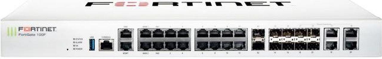 Fortinet - FG-100F - Fortinet FortiGate 100F Network Security/Firewall Appliance - 22 Port - 10GBase-X, 1000Base-T,