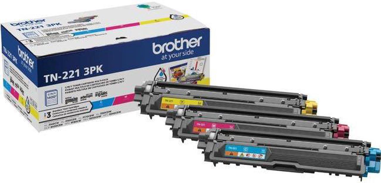 BROTHER INTERNATIONAL CORPORAT TN2213PK TN221 CMY- BROTHER GENUINE STANDARD YIELD MULTI-PACK TONER TN221- INCLUDES ONE