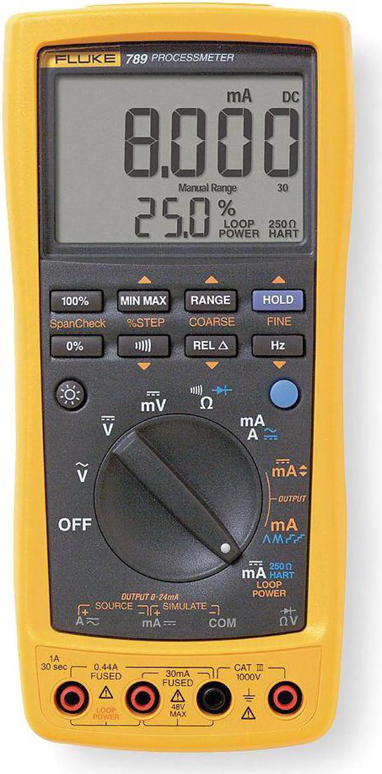 Alt view image 3 of 11 - Fluke 789 VIP Kit - Multifunction Calibrator - Type: Hand Held, Measure Voltage: Yes, Simulate Loop Voltage: No