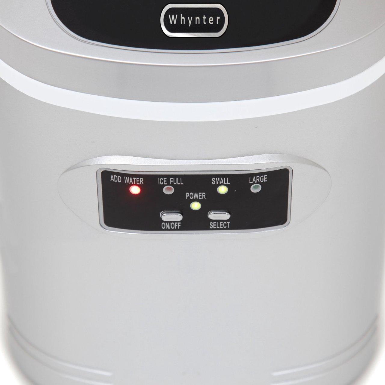 Alt view image 10 of 20 - Whynter IMC-270MS Compact Portable Ice Maker 27 lb capacity - Metallic Silver
