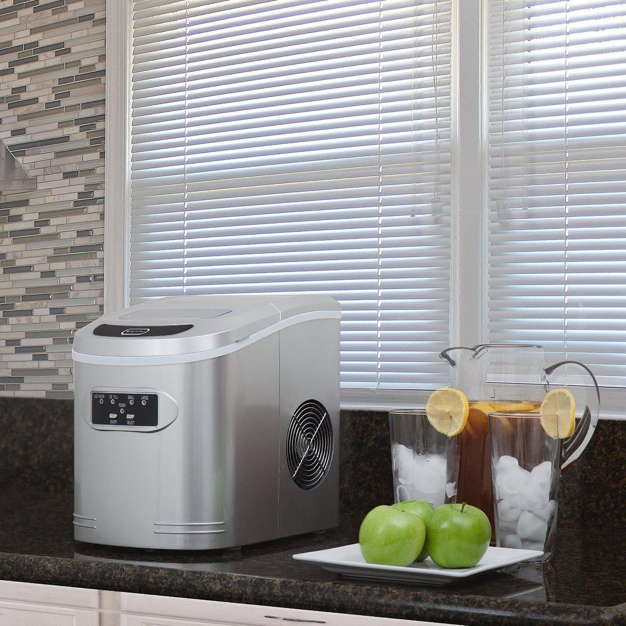 Alt view image 13 of 20 - Whynter IMC-270MS Compact Portable Ice Maker 27 lb capacity - Metallic Silver