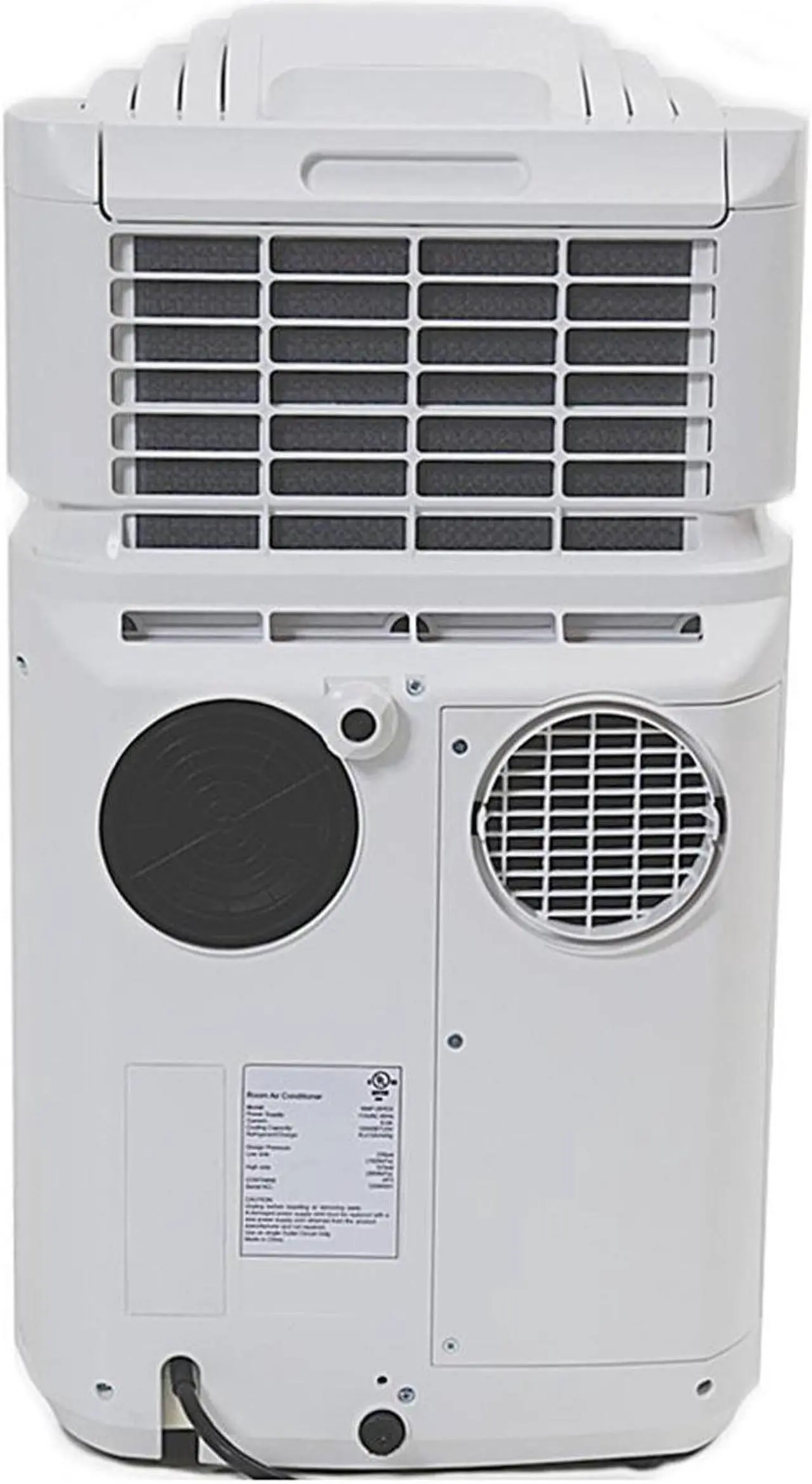 Alt view image 3 of 20 - Whynter ARC-110WD Eco-friendly 11000 BTU Dual Hose Portable Air Conditioner, White