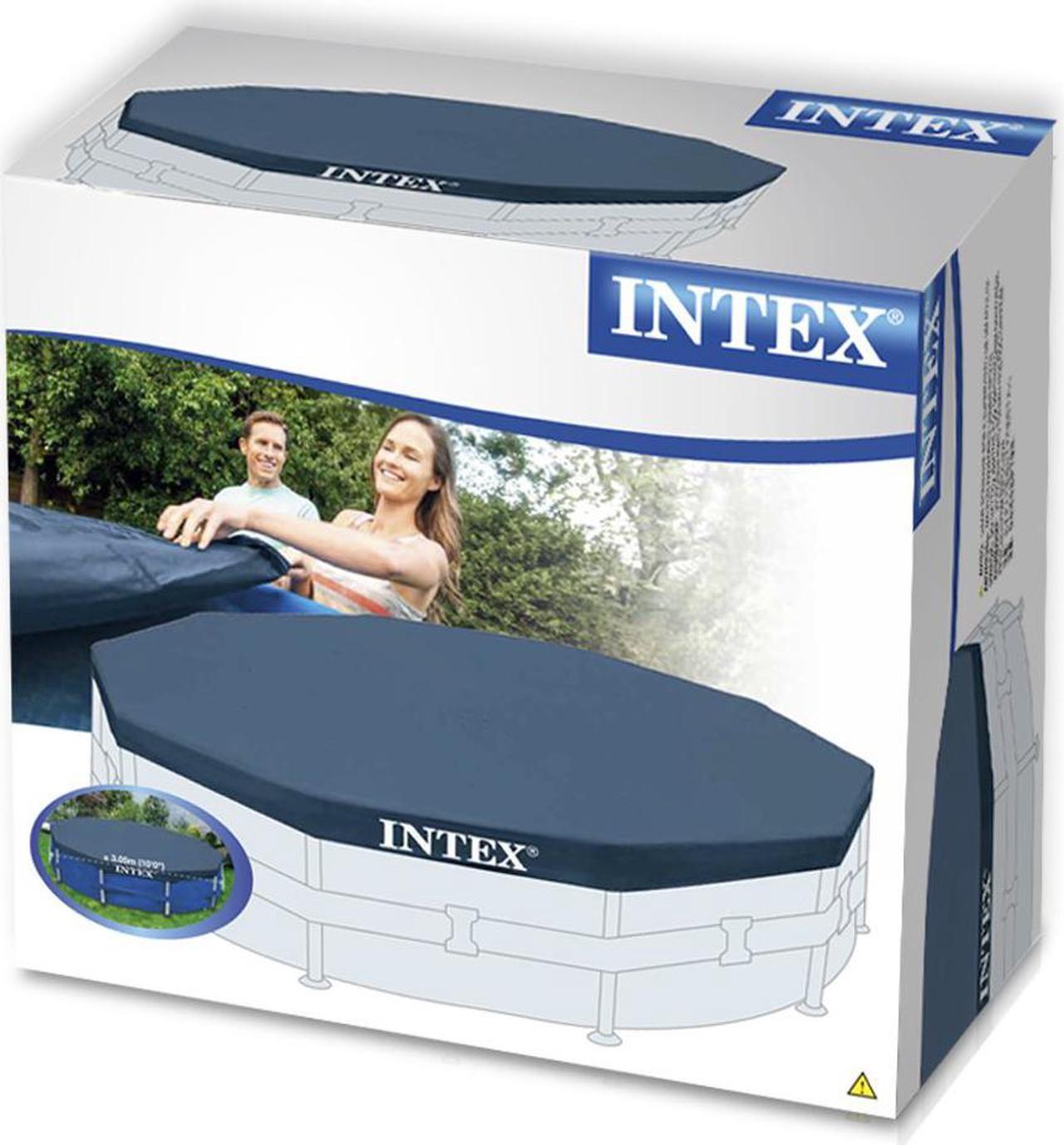 Alt view image 3 of 10 - Intex 10 Foot Round Pool Cover